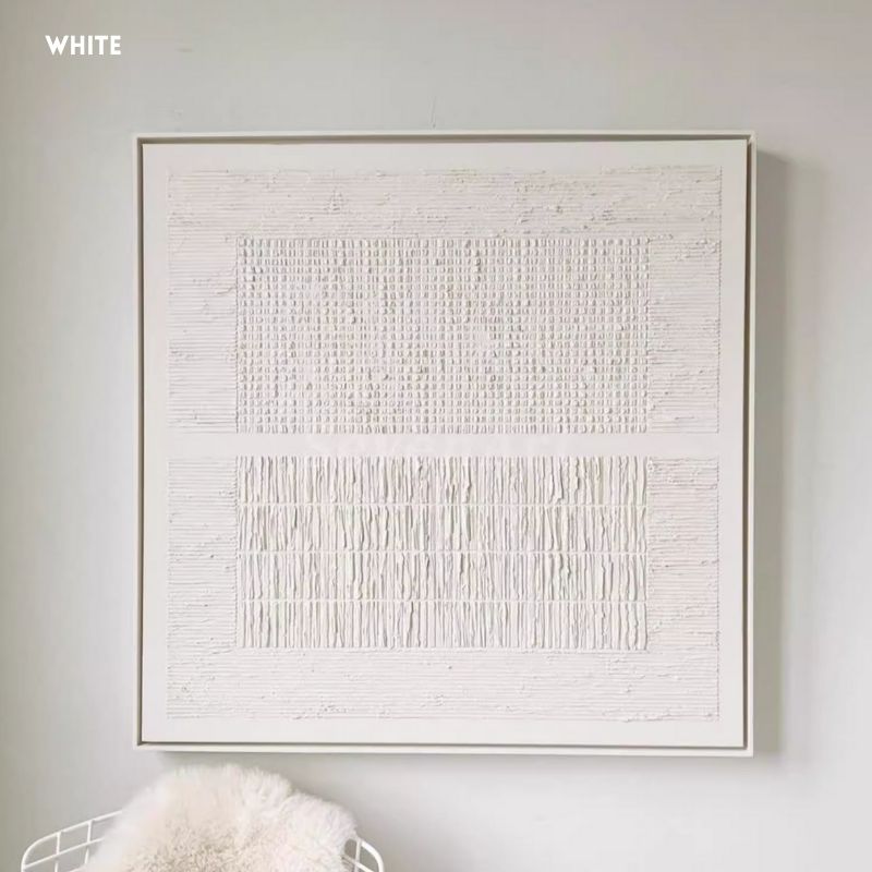 【受注制作】立体アートパネル60×60cm選べる額縁カラーモダンインテリアアブストラクトアートジャパンディ北欧テイスト壁掛けアートパネルモノトーンリビングおしゃれ壁飾り