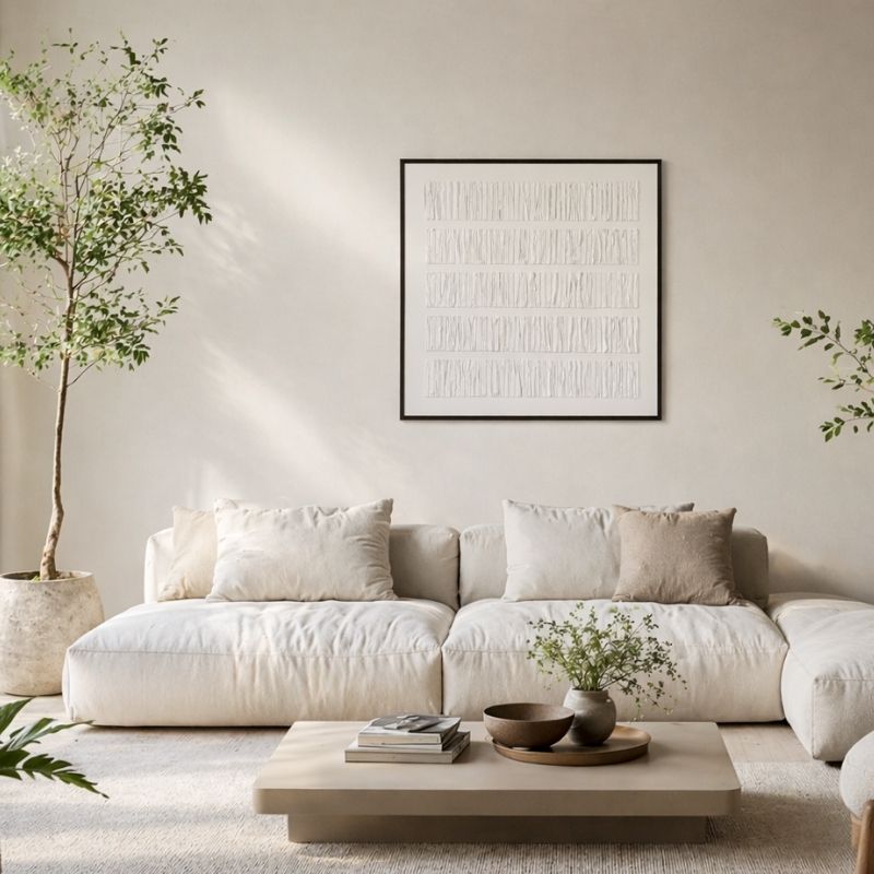 【STRATAWHITE】受注製作立体アートパネル60×60cm80cm×80cm選べる額縁カラーモダンインテリアアブストラクトアートジャパンディ北欧テイスト壁掛けアートパネルモノトーンリビングおしゃれ壁飾りストラタ