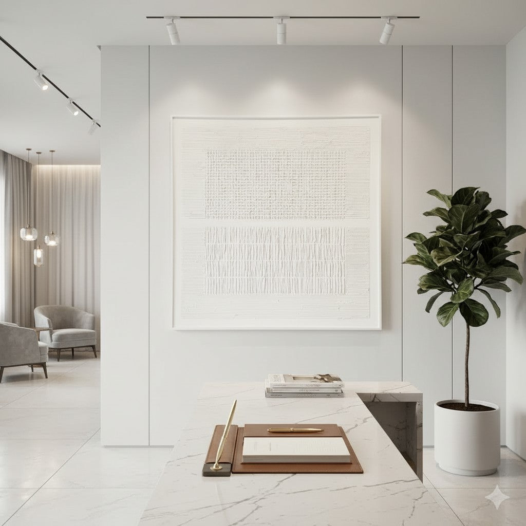 【ZEN】受注製作額縁ホワイト白立体アートパネル60×60cm80×80cmモダンインテリアアブストラクトアートジャパンディ北欧テイスト壁掛けアートパネルモノトーンリビングおしゃれ壁飾り